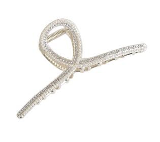 Hair Claw Clip Elegant Metal Claw Clip, Large Jaw Clip Hair Clamp, Rhinestones-2