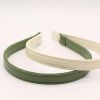 3 Pcs Random Color PU Leather Headband Classic Hairband for Women Girls