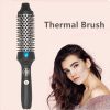 Heated Round Brush 1.5 Inch Thermal Brush Hair Curling Iron Comb Ceramic Tourmaline Ionic Hair Curler Digital Display Curling Wand Double PTC Staighte