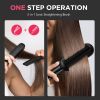 MiroPure Hair Straightener Brush, Hair Straightener Comb, 2-in-1 Ionic Straightening Brush with LCD Display