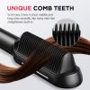 MiroPure Hair Straightener Brush, Hair Straightener Comb, 2-in-1 Ionic Straightening Brush with LCD Display