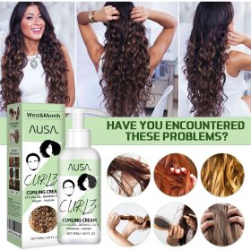 West&Month Curl Bouncer Moisturizing Curl Defining Volume Bouncing Strengthening Hair Smoothing Frizz Conditioning (Specification: 1pcs)