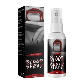 Jue Fish Plasma Spray Plasma Fake Blood Vampire Zombie Blood Simulation Blood Decoration Film And Television Makeup Props (Specification: 1pcs)